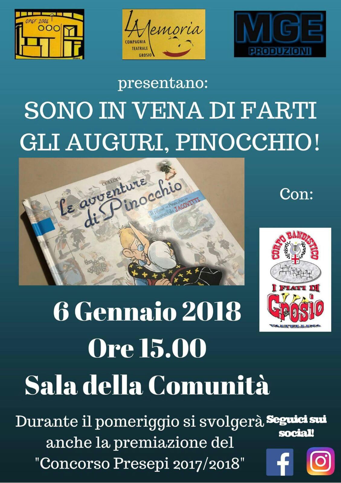 SONO IN VENA DI FARTI GLI AUGURI, Pinocchio!